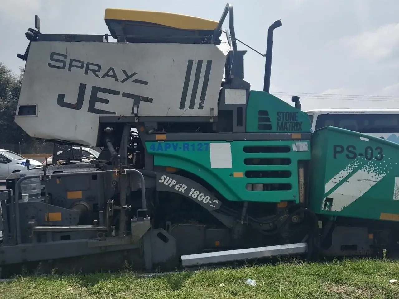 Vögele Super 1800-2 SprayJet de perfil